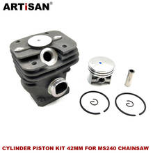 Kit de pistón de cilindro para motosierra de gasolina STIHL MS240 024, piezas de repuesto, 1121, 020, 1200, 42MM 2024 - compra barato