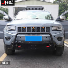 JHO Offroad Driving Car Front Bumper Bull Bar for Jeep Grand Cherokee 2014-2020 Overland Limited Upland 2018 2016 2017 2019 2024 - buy cheap