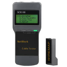 Medidor de cabo lcd vermelho de cabo de teléfono lan, com pantalla lcd, sc8108 rj45, 2024 - compre barato