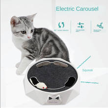 Juguete eléctrico para gatos con ratón para correr, juguete giratorio automático para mascotas, juego Pop, caza de ocultamiento para cachorros y gatitos, ejercicio divertido 2024 - compra barato