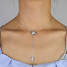 Рождественский подарок 2019, серебряное ожерелье starburst north star charm, Y lariat 2024 - купить недорого