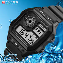 PANARS-reloj deportivo para hombre, cronógrafo Digital LED, resistente al agua, con cuenta atrás, militar, Masculino 2024 - compra barato