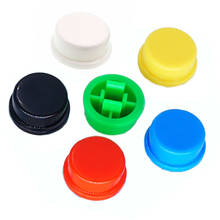 20pcs A24 B3F Round Button Switch Cap Tactile Push Button Cap For 12*12*7.3 12 x 12 x 7.3 Switch Black White Green Yellow Blue 2024 - buy cheap