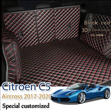 Alfombrilla de cuero para maletero de coche, accesorios de revestimiento de carga, maletero Interior, para Citroen C5 Aircross 2017-2020 2024 - compra barato