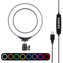 6.2 Inch 16 Cm USB RGBW LED Dimmable Ring Light Photography Fill Light Youtube Vlogging Photography Video Lights 2024 - buy cheap