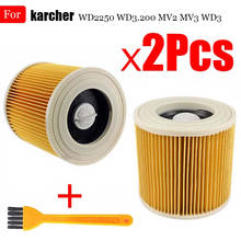 Filtros de polvo de aire para aspiradoras Karcher, piezas de cartucho, filtro HEPA WD2250 WD3.200 MV2 MV3 WD3 Karcher, accesorios de filtro 2024 - compra barato