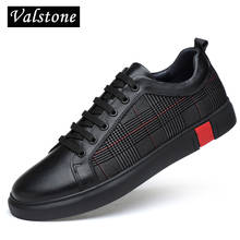 Valstone Quality Genuine leather shoes men 2018 Spring luxury leather sneakers designer shoes zapatillas hombre large size 36-46 2024 - buy cheap