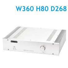 W360 H80 D268 DIY Power Amplifier Chassis Silver Anodized Aluminum Amp Headphone Case Enclosure Preamp Decoder Box Hi End Shell 2024 - buy cheap