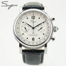 Sugess Chronograph Mechanical Watch For Men Sapphire Fashion Seagull Movement st1901 40mm Man Watch Luxury Genuine Leather Band 2024 - buy cheap