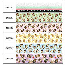 Cinta de grogrén con estampado de fantasma, dibujos animados japoneses, diferentes tamaños, 10 yardas 2024 - compra barato