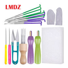 LMDZ 19Pcs Wool Felting Needles Tools Set Wood Handle Felting Kit  Wool Needles DIY Sewing Package For Wool Felt Handmade Lovers 2024 - buy cheap