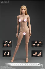 Cuerpo Femenino sin costuras a escala 1/6 VERYCOOL FX09 con cabeza, pelo marrón/Rubio para 1/6, modelo de pintura de ropa 2024 - compra barato