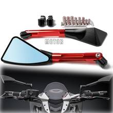 CNC алюминиевое мотоциклетное зеркало заднего вида боковые зеркала для SUZUKI Hayabusa Katana 750 GSR750 Bandit TU250X HONDA 919 599 2024 - купить недорого