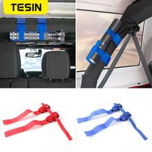 Tesin tocha elétrica lanterna suporte bandagem acessórios para o interior do carro para jeep wrangler tj jk jl 2013-2018 2024 - compre barato