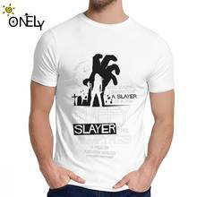 Camiseta de Slayer Of The Vampyres para hombre, camisa Retro de cuello redondo, gran ocio 2024 - compra barato