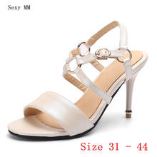 Women Gladiator Sandals High Heels Peep Toe Pumps Summer Shoes Woman High Heel Sandals Small Plus Size 31 32 33 - 40 41 42 43 2024 - buy cheap