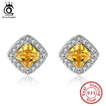 Orsa jewels, brincos grandes de luxo, brincos 100%, prata 925, 10mm, haste de andorinha, conjunto de brincos, presentes de joias ape31 2024 - compre barato