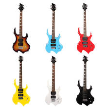 Guitarra elétrica egt202 com 6 cordas bordo 24 fretes chama baixo jacarandá, placa para dedos para iniciantes em palco guitarra de apresentação egt202 2024 - compre barato
