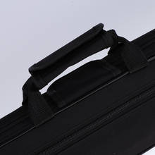 Náilon acolchoado flauta caso espuma interior bolsa bolsa de ombro preto 2024 - compre barato