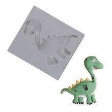 Molde de silicone para dinossauro, forma de desenhos animados para decoração de bolo, ferramentas de cozinha para chocolate 2024 - compre barato