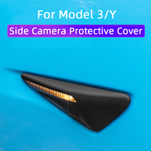 2 Pcs Fender Decorative Cover Camera Protective Cover  For Tesla Model 3 Y S X Turn Signal Indicator Cover Autopilot Accessories 2024 - buy cheap