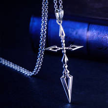 Fate Zero-colgante de Plata de Ley 925 con forma de espada, collar de cruz, regalo de cumpleaños, Anime, Emiya, Kiritsugu 2024 - compra barato