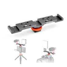 Soporte de extensión de zapata fría Universal de aluminio, 3 soportes de zapata para cámara DSLR, Flash, teléfono, Vlog, luz LED para vídeo, micrófono 2024 - compra barato