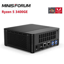 MINISFORUM X300 AMD Ryzen R5 3400GE Mini PC Windows 10 Pro DDR4 16GB 512GB SSD WIFI 6 Bluetooth 5.1 4K Game Computer 2024 - buy cheap