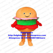 Hamburger bun presunto cheeseburger mascote traje adulto personagem dos desenhos animados roupa terno jogar jogos artes cênicas zx624 2024 - compre barato