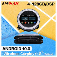 4 + 128g android 10 ips tela reprodutor de multimídia do carro para bmw mini 2006-2013 auto áudio rádio estéreo gps navegação bt unidade de cabeça 2024 - compre barato