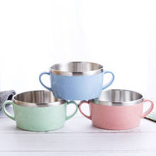 Creative Mini Kids Mug 304 Stainless Steel Coffee Mug Tea Cup For Children Drinkware Wheat Straw Water Cup Tea Mug 2024 - buy cheap