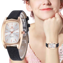 WJ-8552 Casual Women Watch Exquisite Simple Female Watches Leather Bracelet Quartz Wristwatch For Ladies montre femme kol saati 2024 - buy cheap