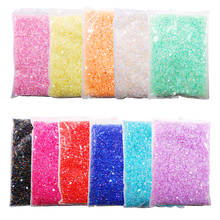 2.0mm-6.5mm Colorful Jelly AB Resin Glitter Rhinestones Flat Back Glue DIY Clothes Shoes Jewelry Decoration Accessories Sales 2024 - buy cheap