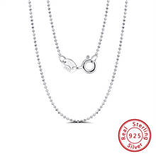 ORSA JEWELS Genuine 925 Sterling Silver Women Necklace Chain Based Bead Chain Delicate Stylish Lady Match Chain Jewelry SC24 2024 - купить недорого