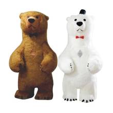 2 M/2,6 M/3M надувной костюм полярного медведя на Хэллоуин, костюм, рекламная акция, Настраиваемые вечерние костюмы для взрослых 2024 - купить недорого
