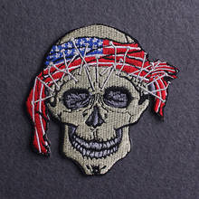 Gorilla Crown Patch Punk Embroidered Patches Skull Anima Iron On Patches On Clothes Skeleton Patch Badge Applique Stripe Sticke 2024 - buy cheap