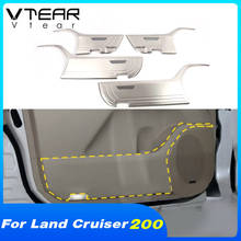 Vtear car door speaker cover decoration car anti-kick accessories interior Anti-dirty parts For Toyota LAND CRUISER 200 2020 2024 - buy cheap