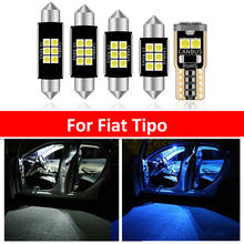 Paquete de bombillas LED para Interior de coche, luz blanca para Fiat Tipo 356, 357 (2015 +), mapa, cúpula, lámpara de maletero, Iceblue, 6 piezas 2024 - compra barato