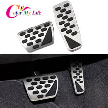 Color My Life Stainless Steel Accelerator Car Pedal Brake Pedals AT Pedal Pads Cover for Jeep Wrangler JL 2018- 2021 Accessories 2024 - buy cheap