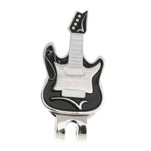Stylish Electronic Guitar Magnetic Hat Clip Golf Ball Marker Fit for Golf Cap Visor 2024 - buy cheap