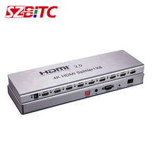 SZBITC HDMI 2,0 разветвитель 1x4 1x8 4 k @ 60 Гц 1 в 8 Выход HDMI разветвитель конвертер с EDID RS232 ИК удлинитель для ПК DVD tv 2024 - купить недорого