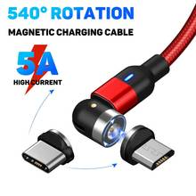 Magnetic 5A Fast Charging Cable Micro USB Type-C Plug Data Cord for Android 2024 - buy cheap