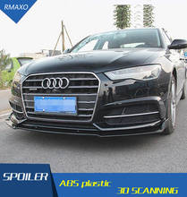 Kit de carrocería para Audi A6, alerón trasero, difusor de parachoques delantero, Protector de parachoques, ABS, 2017-2019 2024 - compra barato