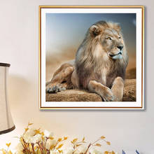 5D diy Diamond Painting Lion Cross stitch Full Square Round Drill Diamond Embroidery Animal Rhinestones Picture Diamond Mosaic 2024 - buy cheap