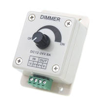 Controlador de atenuación LED, regulador de atenuación de 12V-24V CC, ajuste de Color único para tira LED 5050 3528 2024 - compra barato