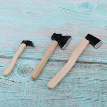 3pcs Dollhouse Miniatures 1:12 Garden Farming Tools 2  And Hoe Set 2024 - buy cheap