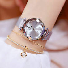 Marca superior senhoras relógio de quartzo diamante relógio de moda milanese pulseira cristal relógio de quartzo feminino strass montre femme 2024 - compre barato