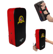 Kick Pad de Taekwondo de boxeo con superficie curvada, protector de patadas de Karate, cuero de PU para boxeo, artes marciales, entrenamiento de Kickboxing 2024 - compra barato