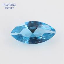 120# Spinel Blue Marquise Shape Brilliant Cut Synthetic Spinel Stone For Jewelry Size 1.5x3-8x16mm Free Shipping 2024 - buy cheap