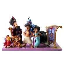 7pcs/set Princess Figures Evil Monkey Tiger Aladdin and His Lamp PVC Action Figure Model Toy for Kids 2024 - buy cheap
